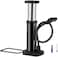 Fitto Mini Bike Pump &ndash; Foot Activated Bicycle Floor Pump, Aluminum Alloy &ndash; Portable, High Pressure, Efficient, Easy to Use, Ideal for Road and Mountain Bikes
