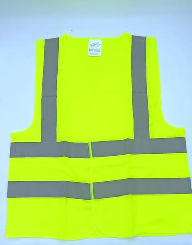 Fitto Reflective Vest - Sleeveless Yellow Working Clothes for Safety   High Visibility Reflective Gear for Construction, Traffic, Road Work, Outdoor Activities, and Night Work