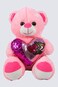 Fitto Pink Teddy Bear Plush Toy 30cm - Soft &amp; Cuddly Stuffed Animal, Adorable Gift for Kids, Babies, Girls, Boys - Perfect for Hugging, Snuggling, Birthday Present, Nursery Decoration