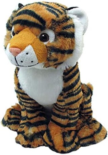 Fitto Tiger Sitting Plush Toy - 30cm, Soft &amp; Cuddly Stuffed Animal, Perfect for Kids, Ideal Gift for Babies and Toddlers, High-Quality Plush, Adorable &amp; Durable Lion Stuffed Toy