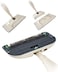 FITTO Water Spraying Sweeper Floor Cleaner - 360&deg; Rotating Carbon Fiber Dust Mop, 300ml Refillable Tank, Waxing Mop with Washable Pad for Efficient Home Cleaning
