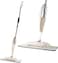 FITTO Water Spraying Sweeper Floor Cleaner - 360&deg; Rotating Carbon Fiber Dust Mop, 300ml Refillable Tank, Waxing Mop with Washable Pad for Efficient Home Cleaning
