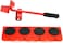 FITTO Furniture Gear Shift Lever Elevator - 5-Piece Heavy-Duty Red Moving Tool Set, Labor-Saving Slider for Easy Furniture and Appliance Transport
