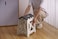 FITTO Folding Step Stool for Children &amp; Adults - Lightweight, Multifunctional Plastic Design in Grey, Durable and Portable for Home, Kitchen, and Outdoor Use
