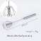 FITTO Stainless Steel Egg Whisk - 12-inch Hand Push Rotary Whisk Blender, Versatile Milk Frother, Efficient Hand Mixer Stirrer for Blending, Whisking, Beating, and Stirring
