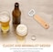 FITTO Wooden Bottle Opener - Portable Beer Bottle Opener for Drinks, Wooden Handle, Ideal for Home, Pub, Outdoor Use, Great Gift for Men
