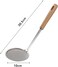 FITTO Stainless Steel Oil Filter Spoon - Fast Filtering Drain Scoop with Ergonomic Design and Fine Mesh Sieve for Efficient Oil Removal, Heat-Resistant with Hanging Hole
