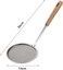 FITTO Stainless Steel Oil Filter Spoon - Fast Filtering Drain Scoop with Ergonomic Design and Fine Mesh Sieve for Efficient Oil Removal, Heat-Resistant with Hanging Hole
