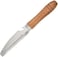 FITTO Stainless Steel Melon Peeler with Wooden Handle - Multipurpose Kitchen Tool for Fruits, Vegetables, and Fish Scales