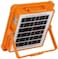 Fitto Rechargeable LED Work Light with Solar Panel, Portable Outdoor Floodlight with USB Charging &amp; Waterproof Design, Adjustable Brightness for Camping, Emergency, Garage, and Job Site Lighting