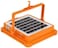 Fitto Rechargeable LED Work Light with Solar Panel, Portable Outdoor Floodlight with USB Charging &amp; Waterproof Design, Adjustable Brightness for Camping, Emergency, Garage, and Job Site Lighting