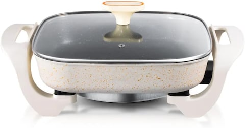Fitto Electric Frying Pan Non-Stick   Multi-Function Skillet for Cooking, Frying, Saut&eacute;ing &amp; Grilling   Rapid Heating with Adjustable Temperature Control   Scratch-Resistant Surface   Easy Clean-Up