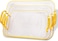 FITTO Clear Acrylic Serving Tray Set with Handles - Stylish Home and Office Decor in Gold, Perfect for Entertaining, Organizing, and Serving