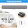 FITTO 15 Inch Magnetic Knife Holder Set of 2, Black Powerful Magnetic Knife Strip for Wall Mount, Space-Saving Magnetic Knife Rack with Screws for Kitchen Tools Utensils