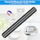 FITTO 15 Inch Magnetic Knife Holder Set of 2, Black Powerful Magnetic Knife Strip for Wall Mount, Space-Saving Magnetic Knife Rack with Screws for Kitchen Tools Utensils