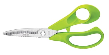 FITTO 5 in 1 Multi-Purpose Stainless Steel Detachable Kitchen Scissors with Classic Kitchen Knife, Serrated Blade, Fish Scaler, Bone Cutter, Ergonomic Handle – Essential Kitchen Tool Set