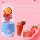 FITTO Mini Portable Blender 400ml, USB Rechargeable with 2000mAh Battery, Leakproof Design, Easy to Clean, Ideal for Smoothies, Protein Shakes, and Fruit Juices on the Go