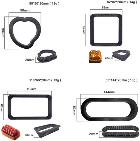 FITTO 3D Silicone Cake Mold &ndash; 8-Hole Wave Shape Baking Molds, 100% Food-Grade Non-Stick Silicone for Cakes, Mousse, Chocolates &ndash; Heat-Resistant, Foldable, Easy to Clean, FDA Approved