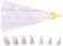 FITTO Icing Bag with 8 Decorating Tips &ndash; Perfect for Baking, Easy to Use and Store, Essential for Cake Decorating and Organizing Your Kitchen