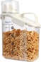 FITTO 2L Airtight Cereal Container Storage with Measuring Cup and Pouring Spout for Flour and Dry Food