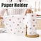 FITTO Bamboo Paper Towel Roll Holder, Countertop Kitchen Paper Roll Holder with Non-Slip Base, Natural and Durable Design for Kitchen Paper, Foil, and Cling Film Storage