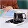 FITTO Coffee Mug Warmer with Mug, Electric Mug Warmer for Desk with Auto Shut-Off &ndash; Perfect for Keeping Coffee, Tea, Milk Warm, Compact Design, Includes Cup &amp; Spoon &ndash; Ideal Gift for Home &amp; Office