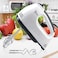 Fitto Electric Hand Mixer 7-Speed, Powerful Handheld Mixer with Turbo Boost, Lightweight and Ergonomic Design, White – Perfect for Baking, Whipping, Mixing and Beating