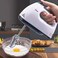 Fitto Electric Hand Mixer 7-Speed, Powerful Handheld Mixer with Turbo Boost, Lightweight and Ergonomic Design, White – Perfect for Baking, Whipping, Mixing and Beating