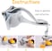 Fitto Manual Fruit Juicer Stainless Steel - Heavy Duty Citrus Press Juicer for Fresh Juice, Easy to Clean, Portable and Compact Design for Home and Travel, Ergonomic Handle for Effortless Juicing