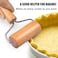 Fitto 10cm Wooden Rolling Pin - Premium Quality Baking Tool for Pastry, Dough, and Pizza - Durable, Easy to Clean, Perfect for Kids and Adults, Non-Stick Surface, Kitchen Essential