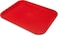 Fitto Plain Red Tray &ndash; Versatile and Durable Serving Tray for Home, Kitchen, Restaurant, and Parties   Perfect for Food, Snacks, Drinks, and Decorative Use   Easy to Clean and Lightweight