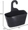 Fitto Plastic Hanging Shower Basket, Black - Durable, Space-Saving Shower Organizer with Easy Installation for Bathroom Storage