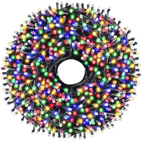 Fitto 50m LED Decorative String Light Bulb - Waterproof, Energy-Efficient, Warm White, Indoor/Outdoor Lighting for Christmas, Weddings, Parties, Garden, Home Decor - 200 LEDs