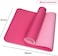 Fitto 4mm Thick Yoga Mat, 61x183cm - Non-Slip, Eco-Friendly Pink Exercise Mat for Yoga, Pilates, Fitness, and Home Workouts - Extra Cushioning for Joint Support