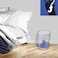 Fitto Grey Metal Waste Bin - Durable &amp; Stylish Trash Can for Home, Office &amp; Bathroom   Rust-Resistant, Easy-Clean Design   Compact Round Metal Garbage Bin for Indoor Spaces