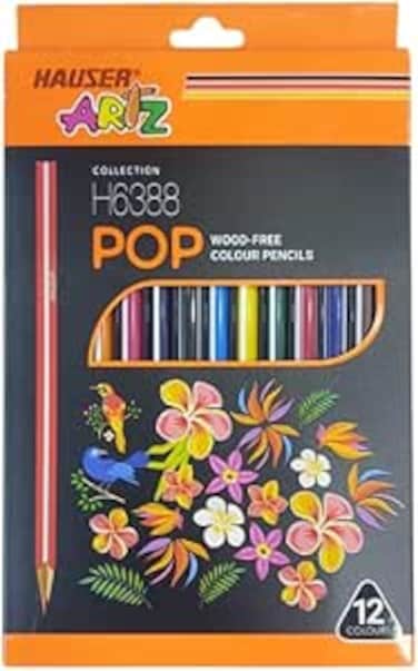 FITTO Erasable Color Pencils Set &ndash; Wood-Free, Vibrant Colors with Built-In Erasers for Kids &amp; Adults, Eco-Friendly &amp; Break-Resistant Design for Art, School Projects &amp; Hobbies