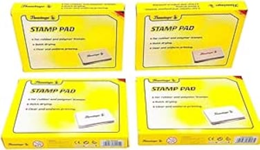 FITTO Stamp Pad &ndash; Premium Quick-Drying Ink for Clear, Smudge-Free Impressions &ndash; Ideal for Rubber &amp; Polymer Stamps &ndash; Long-Lasting, Non-Toxic, Vibrant Ink Pad for Office, Crafting, and DIY Projects

