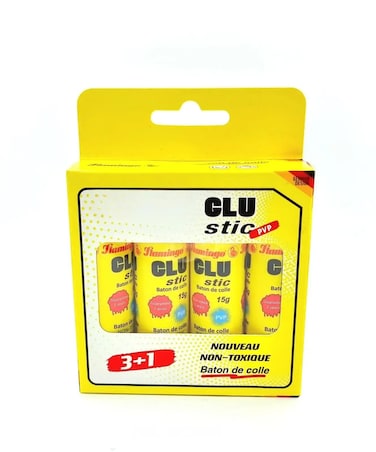 FITTO GLU Stick - Non-Toxic, Washable, Quick-Dry Glue for Crafting, School &amp; Office Supplies - Strong Bond on Paper, Cardboard, Fabric - Ideal for Kids &amp; Adults, Mess-Free and Easy to Use