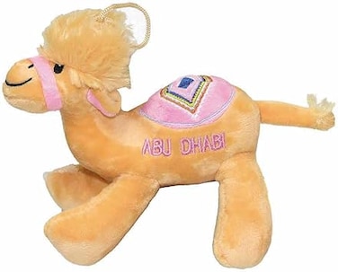 FITTO Camel Stuffed Plush Toy &ndash; Soft and Cuddly Camel Teddy for Kids, Babies, Durable Cotton Design, Ideal for Playtime, Room D&eacute;cor, and Collectible Plush Toy Gift, Brown, Female 14cm