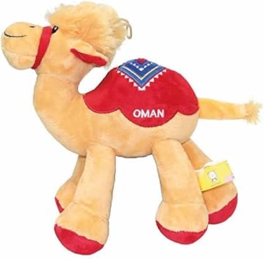 FITTO Camel Stuffed Plush Toy &ndash; Soft and Cuddly Camel Teddy for Kids, Babies, Durable Cotton Design, Ideal for Playtime, Room D&eacute;cor, and Collectible Plush Toy Gift, Brown, Female 16cm