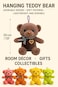 FITTO Hanging Teddy Bear – 20cm Plush Toy for Kids and Adults, Adorable Design with Soft Material, Lightweight and Durable, Perfect for Room Décor, Gifts, and Collectibles