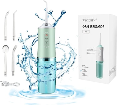 Fitto Water Flosser, USB Rechargeable Cordless Oral Irrigator, 3 Modes for Deep Cleaning, Portable Dental Care, Waterproof, for Travel &amp; Home Use