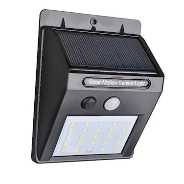 Fitto Solar Powered LED Wall Light – Waterproof, Outdoor Wall Mount Lighting for Garden, Patio, Pathway, Yard, and Home with Motion Sensor, Energy Efficient & Long-Lasting