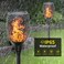 Fitto Solar Torch Lights &ndash; Waterproof Dancing Flames Torches, Outdoor Garden Lights for Yard, Patio, Pathway &amp; Backyard, 4-Pack, Energy-Efficient LED Solar Lights for Lawn, Landscaping &amp; Decor