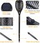 Fitto Solar Torch Lights &ndash; Waterproof Dancing Flames Torches, Outdoor Garden Lights for Yard, Patio, Pathway &amp; Backyard, 4-Pack, Energy-Efficient LED Solar Lights for Lawn, Landscaping &amp; Decor