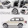 Fitto 1:32 Scale Mitsubishi Pajero SUV Metal Car Toy with Sound &amp; Light for Children - White Color, Die-Cast Model with Realistic Features for Boys &amp; Girls, Ideal Gift for Car Enthusiasts