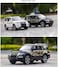 Fitto 1:32 Scale Mitsubishi Pajero SUV Metal Car Toy with Sound &amp; Light for Children - White Color, Die-Cast Model with Realistic Features for Boys &amp; Girls, Ideal Gift for Car Enthusiasts