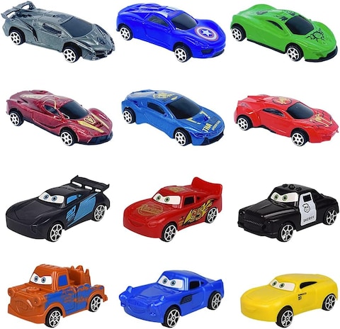 Fitto 12 PCS Mini Cars Toy Set for Kids Colorful Die Cast Vehicles Perfect for Birthday Gifts Party Favors Collectible Car Toys Ideal for Boys