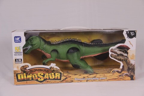 Fitto Remote Control Dinosaur with Light Up Eyes and Roaring Sound &ndash; Interactive Toy for Kids &ndash; Realistic Dinosaur Movements &amp; Sounds &ndash; Great Gift for Boys &amp; Girls &ndash; Battery Operated