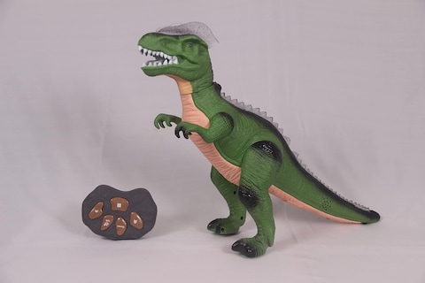 Fitto Remote Control Dinosaur with Light Up Eyes and Roaring Sound &ndash; Interactive Toy for Kids &ndash; Realistic Dinosaur Movements &amp; Sounds &ndash; Great Gift for Boys &amp; Girls &ndash; Battery Operated